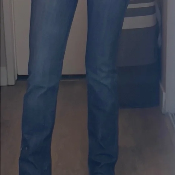Frankie B. Low-rise, Blue Boot Cut Jeans Size 2 - Picture 2 of 13